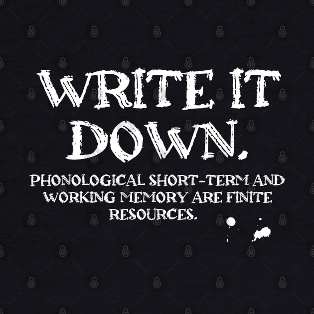 Write It Down by 6630 Productions